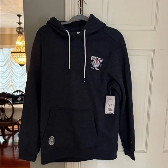 GOAT USA Men's Charcoal Hoodie Sweater - Picture 2 of 5